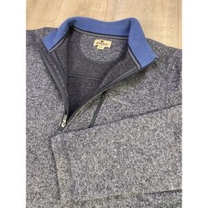 Woolrich‎ Sweater Mens Extra Large Gray 1/4 Zip Long Sleeve Pullover Mock Neck